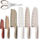 Conjunto de facas Astercook 13 peças com revestimento antiferrugem SS