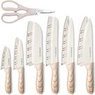 Conjunto de facas Astercook 13 peças de facas de cozinha com revestimento cerâmico