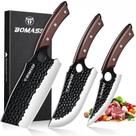 Conjunto de facas BOMASS Meat Cleaver Butcher Knife, conjunto de 3