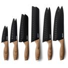 Conjunto de facas CAROTE 12PCS em aço inoxidável com revestimento cerâmico
