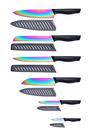 Conjunto de facas de cozinha Marco Almond KYA36 12 peças Rainbow SS