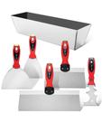 Conjunto de facas de drywall Bates Choice, 6 peças com panela de lama e ferramenta Spackle