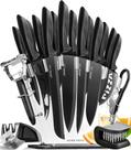 Conjunto de Facas Home Hero Kitchen - 20 Peças em Aço Inoxidável de Alto Carbono