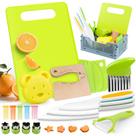 Conjunto de facas infantis VVSBPL Montessori Kitchen Tools 36 unidades de 3 a 10 anos