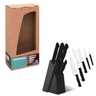 Conjunto de Facas Inox 5 pcs Com Cepo Plástico - Matinazzo