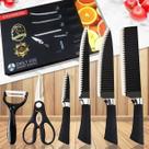 Conjunto de Facas Inox 6 Peças Antiaderente Profissional