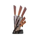 Conjunto de Facas Master Wood Cozinha do Chef Pão Legumes Descascar Com Suporte Kehome Churrasco