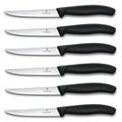 Conjunto de Facas para Bife Victorinox Swiss Classic Black - 6 Peças