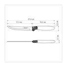 Conjunto de Facas para Churrasco Tramontina Ipanema com Laminas em Aço Inox e Cabos de Polipropileno Preto 12 Peças