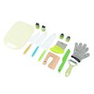 Conjunto de facas para crianças Headerbs Safe Plastic e Aço Inoxidável Conjunto de facas para crianças Headerbs Safe Plastic e Aço Inoxidável