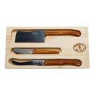 Conjunto de facas para queijo Jean Dubost Laguiole Rustic Range de 3 peças