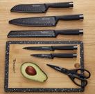 Conjunto de Facas Profissional Talheres Preto Hampton Forge Tomodachi Akita de 12 Peças Akita da Tomodachi