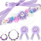 Conjunto de faixa de flores e corpete para maternidade Riceshoot Butterfly