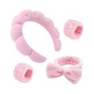 Conjunto De Faixas De Cabelo Absorventes E Macias Para Mulheres, 4 Peças, Faixas De Cabelo