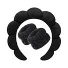 Conjunto De Faixas De Cabelo Femininas De Esponja Macia 3 Peças, Faixa De Cabelo Bolha Para