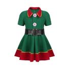 Conjunto De Fantasia De Elfo São Nicolau Para Meninos: Uniforme De Elfo, Calça, Chapéu, Cinto E
