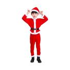Conjunto De Fantasia De Papai Noel Para Crianças, Traje Clássico Vermelho De Natal Para Meninos E