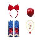 Conjunto De Fantasia De Princesa Branca De Neve Para Meninas Com Coroa, Varinha Mágica, Colar, Conjunto De Fantasia De Princesa Branca De Neve Para Meninas Com Coroa, Varinha Mágica, Colar,