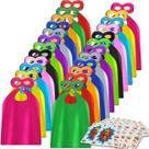 Conjunto de fantasias ADJOY, capas e máscaras de super-heróis para crianças de 3 a 12 anos Conjunto de fantasias ADJOY, capas e máscaras de super-heróis para crianças de 3 a 12 anos