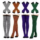 Conjunto de fantasias Barroves, meias listradas, luvas, Halloween
