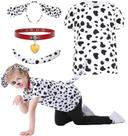 Conjunto de fantasias Dalmatian 101 Days Of School Kids com camisa e acessório Conjunto de fantasias Dalmatian 101 Days Of School Kids com camisa e acessório