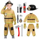 Conjunto de fantasias de bombeiro para crianças DeAo Firefighter Dress-Up Toy