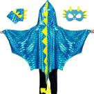 Conjunto de fantasias de dragão para crianças IROLEHOME com máscara e luvas