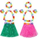 Conjunto de fantasias de saia havaiana Hula Grass TOODOO para festas na praia