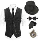 Conjunto de fantasias EFORLED 1920s Masculino Fedora Hat Gatsby Gangster