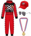 Conjunto de fantasias Gomukot Direct Kids Race Car Driver 5-6 anos