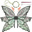 Conjunto de fantasias grandes Fairy Wings VersaCharm 86 x 64 cm em preto