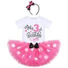 Conjunto de fantasias IBTOM CASTLE Toddler Baby Girls, 3º aniversário