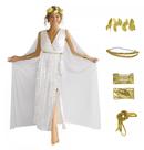 Conjunto de fantasias JPXH Greek Goddess Toga Dress para mulheres