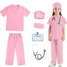 Conjunto de fantasias Kids Doctor RioRand, 6 peças para crianças de 3 a 12 anos Conjunto de fantasias Kids Doctor RioRand, 6 peças para crianças de 3 a 12 anos