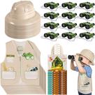 Conjunto de fantasias Kids Explorer, 48 unidades com chapéu, colete, sacola e binóculos