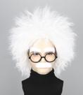 Conjunto de fantasias Mad Scientist Topcosplay, peruca branca para o Halloween