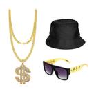 Conjunto de fantasias Okdance 90s Fancy Dress para homens e mulheres com acessórios