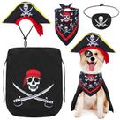 Conjunto de fantasias para cães piratas Huhumy, 4 peças de Halloween