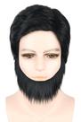 Conjunto de fantasias, perucas e barba, estilo LeMarnia 70s, para homens