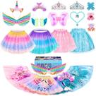 Conjunto de fantasias STOPKLAS Little Girls Fairy Mermaid de 3 a 6 anos, 19 unidades
