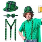 Conjunto de fantasias TSLBW St. Patrick's Day Leprechaun para mulheres e homens