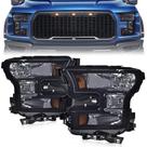 Conjunto de Faróis ANDPLAY Ford F150 2015-2017 Lente Fumê