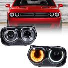 Conjunto de faróis VLINCAR halógenos para Dodge Challenger Conjunto de faróis VLINCAR halógenos para Dodge Challenger