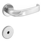 Conjunto de Fechadura 236 em Zamac Para Banheiro ST1 40 Roseta 323 de Inox Cromado - 18016008-8 - LA Fonte