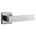 Conjunto de Fechadura 456 em Inox Externa ST1 40 Roseta 323 em Inox Lixado - 18101040-5 - LA FONTE