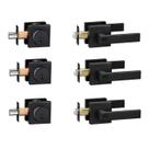 Conjunto de fechadura de porta com Deadbolt Cielsa Dawn Matte Black, pacote com 3