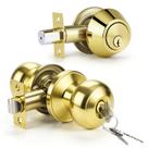 Conjunto de fechaduras de porta KNOBWELL Keyed Alike Door Knob com fechadura