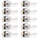 Conjunto de fechaduras de porta Probrico Square Satin Nickel Privacy x10