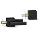 Conjunto de fechaduras e maçanetas BAOLONG Outdoor Door Matte Black