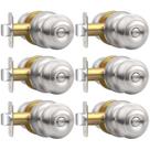 Conjunto de fechaduras interiores de níquel escovado AEEKEL Privacy Door Knob